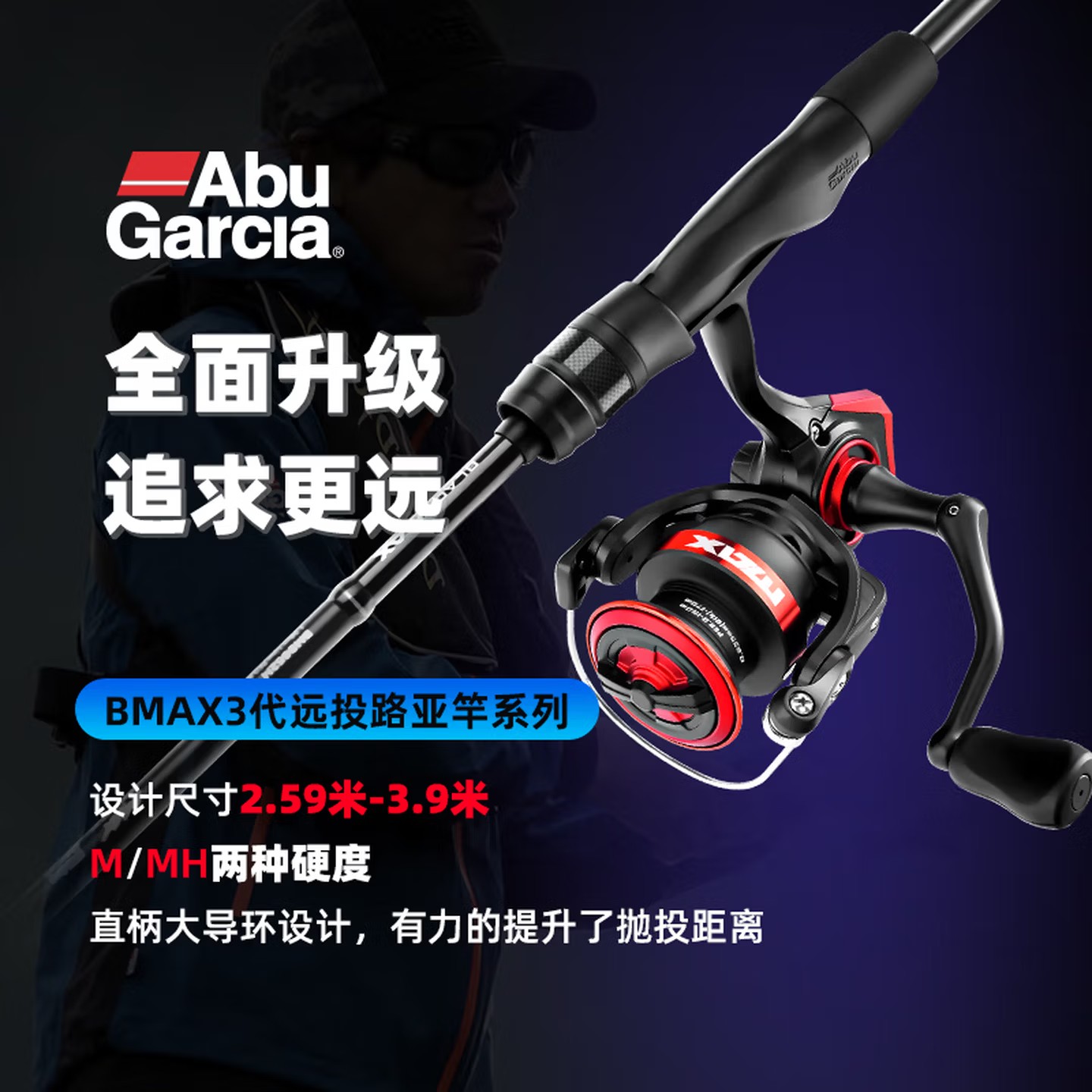 Abu Garcia Reel Max - アブガルシア ブラックマックスSXスピニングリール、ロングキャスト海水・淡水釣り用リール、4+1ベアリング