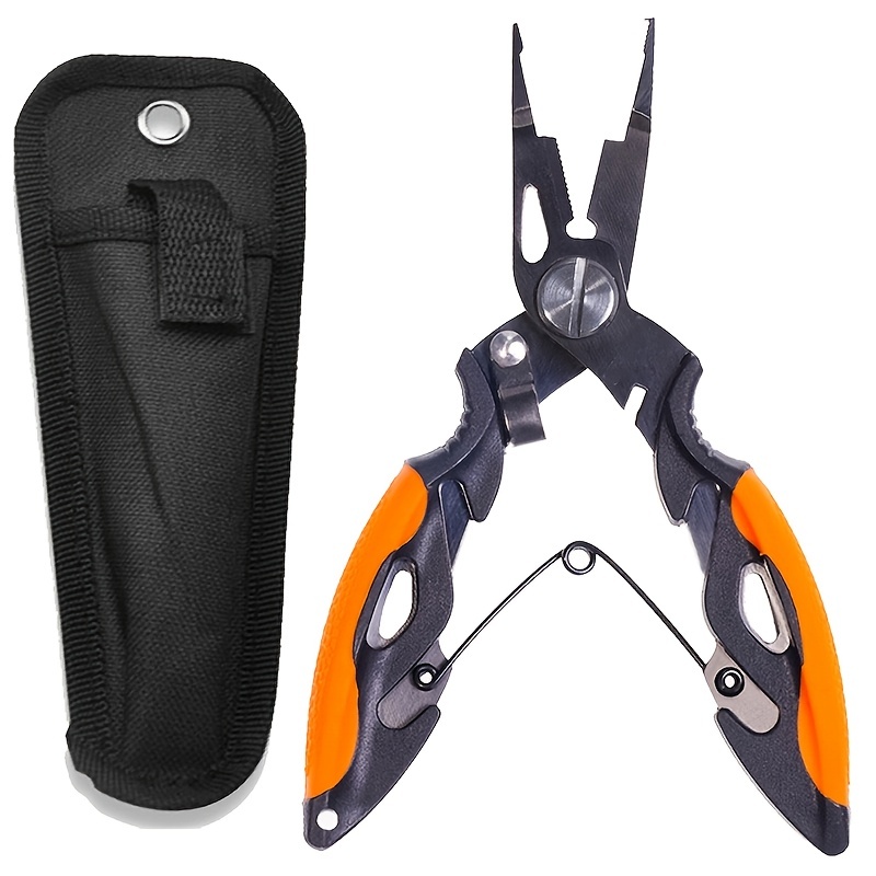 Fishing Equipment Price - 1個入り、耐久性に優れたステンレス製釣り用プライヤー。ルアー用カッターとフックリムーバー付き。アウトドアでの釣りに欠かせない道具。（12.5cm/4.92インチ）