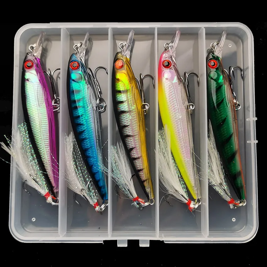 3Dレーザーアイミノールアー,フェザー付きハードベイト,最大 - Fishing Equipment Carp のレビューと価格